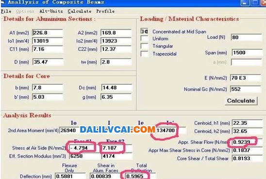 隔熱鋁型材門窗在抗風(fēng)壓計(jì)算軟件的使4