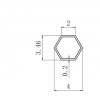 定做如圖所示六角鋁管