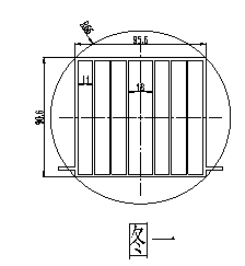 高難工業(yè)用換熱器鋁材截面圖