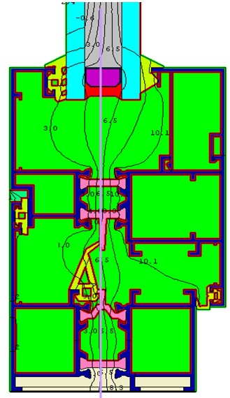 A號(hào)隔熱鋁型材窗熱傳遞示意圖