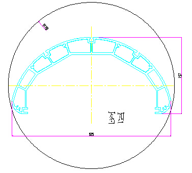 工業(yè)鋁型材大型結(jié)構(gòu)立柱截面圖