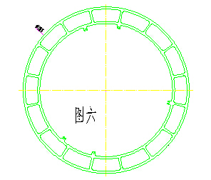 大型LED燈管鋁材截面圖